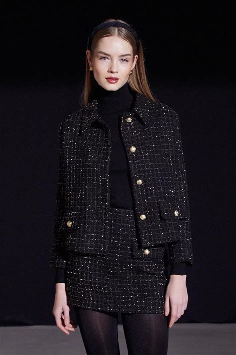 Women’s Tweed Skirt and Jacket Set – Elegant 2-piece Tweed Suit for ...