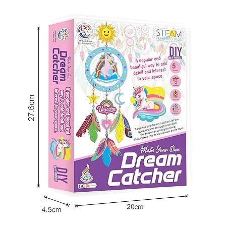 RATNA'S Make Your Own Dream Catcher Unicorn Theme DIY Kit for Kids 5 ...