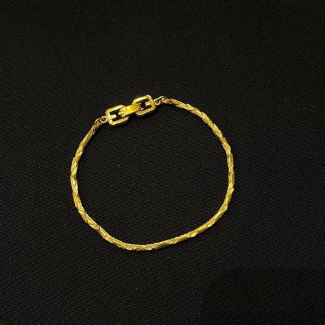 GIVENCHY "Snake Chain" Gold Bracelet -deadstock - | CARBOOTS