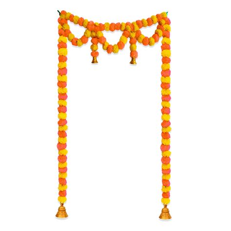 Buy CRAFTOX DECOR Artificial Handmade Marigold Fluffy Door Hanging ...