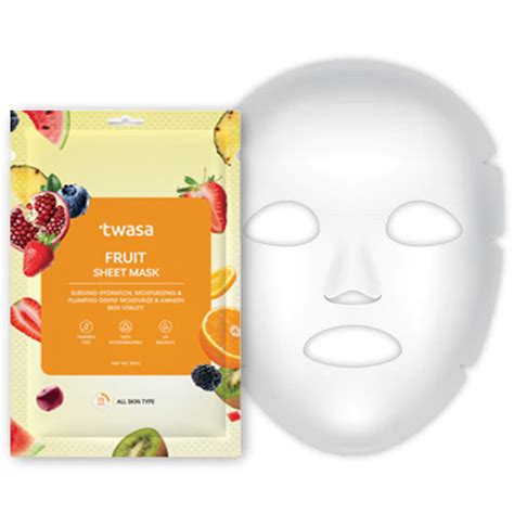 Fruit Sheet Mask - Best Face Sheet Mask for Hydration and Glow – Twasa ...