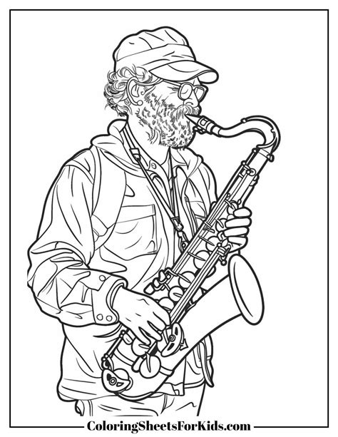 Musician Coloring Pages (Free PDF Printables) - Coloring Sheets For Kids