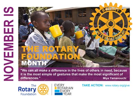 November is Rotary Foundation Month | Rotary Club of Markham-Unionville
