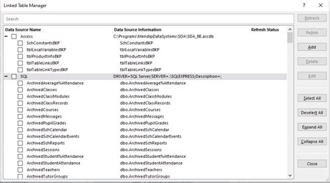 How to Use Linked Table Manager in Access 的图像结果