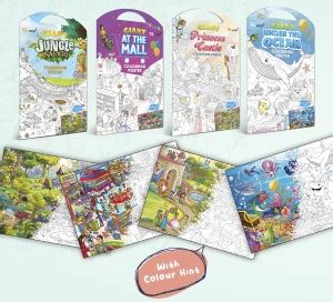 GIANT JUNGLE SAFARI COLOURING Charts, GIANT AT THE MALL COLOURING ...