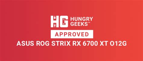 ROG Strix Radeon RX 6700 XT OC Edition 12GB GDDR6 | Graphics Card | ROG