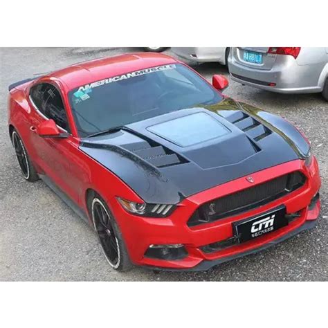 FORD MUSTANG CARBON FIBER HOOD BONNOT ENGINE HOOD COVER – CAR CRAFT INDIA