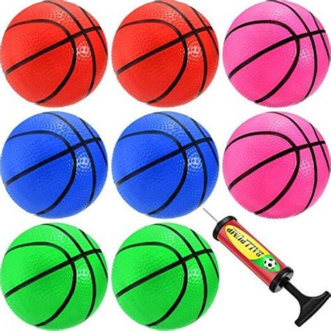 8 Pieces Mini Basketball Mini Hoop Basketballs Pool Basketball Toys ...