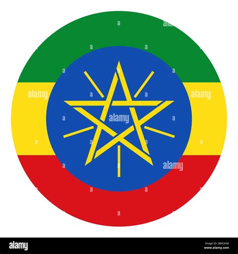 Ethiopia flag. Ethiopia circle flag logo icon computer vector ...