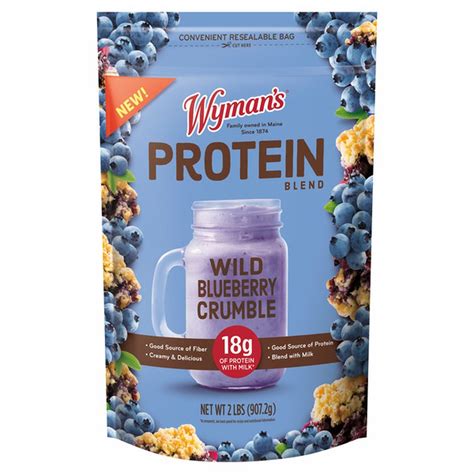 Wyman's Wild Blueberry Crumble Protein Blend (2 lb) Delivery or Pickup ...