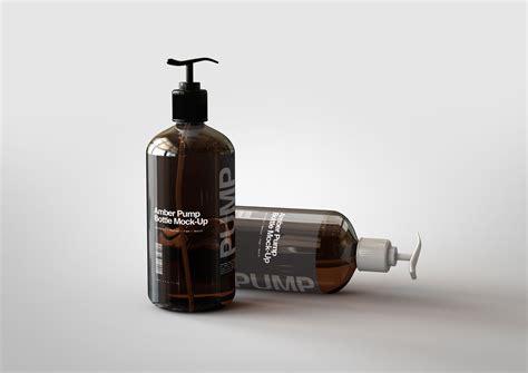 Amber Pump Bottle Mock-Up :: Behance