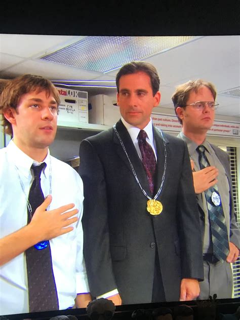 Jim won the bronze medal over all after the office Olympics. What ...