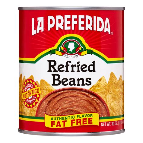La Preferida Fat Free Refried Beans, 30 oz Can - Walmart.com