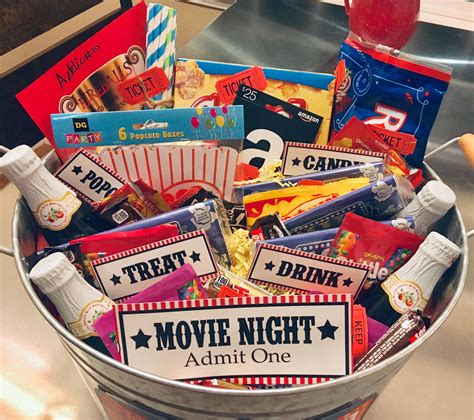 Christmas Movie Night Gift Basket