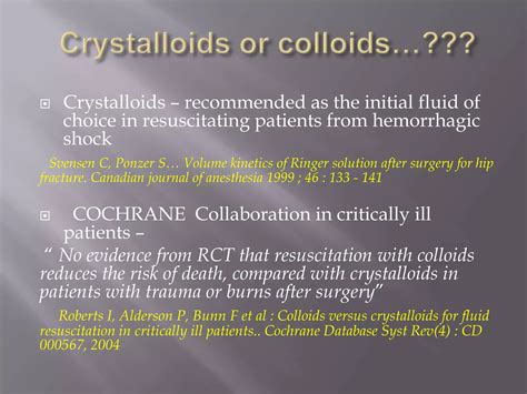 Intravenous fluids crystalloids and colloids | PPTX