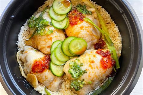 Rice cooker Hainanese chicken rice recipe | Recipe Cart