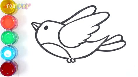 Easy Bird Drawing For Kids