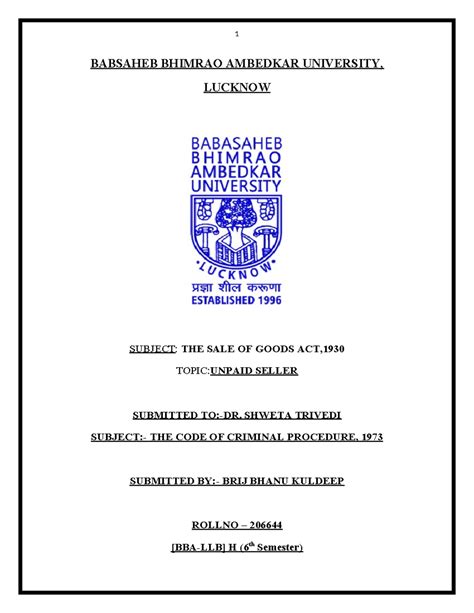 SOGA Assignment original - BABSAHEB BHIMRAO AMBEDKAR UNIVERSITY ...