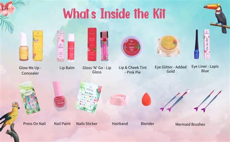 Whimsy Beauty 13-Piece Safe & Organic Unicorn Travel Beauty Kit for ...