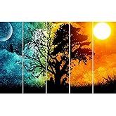 HARDIK ART N FRAMES MDF Wood and Bamboo Buddha Wall Painting ...