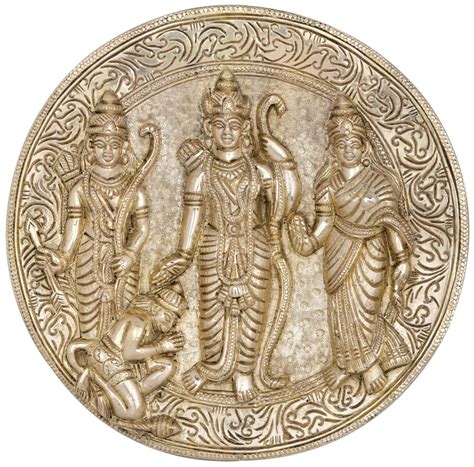 7 Inch Rama Durbar Brass Wall Hanging Handmade India – Exotic India Art