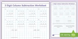 Long Subtraction Worksheets with 5-Digit Numbers