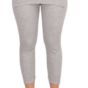 Cotton Quilted Thermal Bottom- Light Grey
