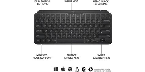 Logitech MX Keys Mini Bluetooth Keyboard