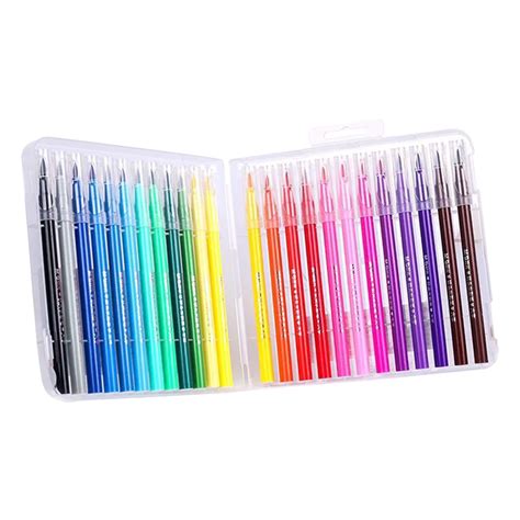 Watercolor Brush Pens, 24 Colors Set Water Brush Pens. Unique Vivid ...