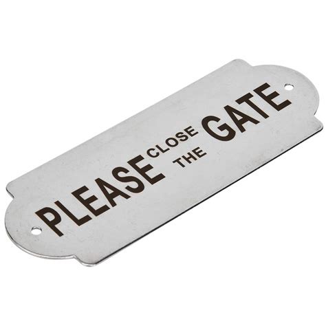 Close Door Sign, Door Sign Board, Stainless Steel 16x5.5x0.2cm for ...