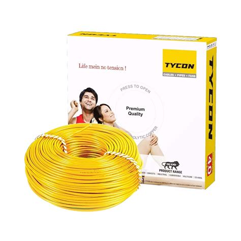 TYCON PVC 0.75 Sqmm Wire 90mtr Coil (Yellow) : Amazon.in: Home Improvement