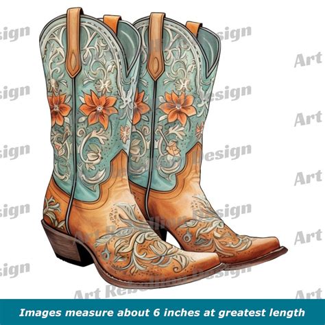 Cowboy Boots Clipart - Non-traditional Style Country Western Boots Clip ...