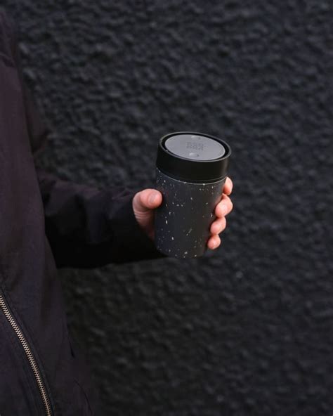 Circular Cup 8oz Grey & Ink – Novelty