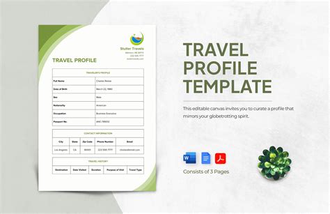 Free Editable Profile Templates in Word to Download