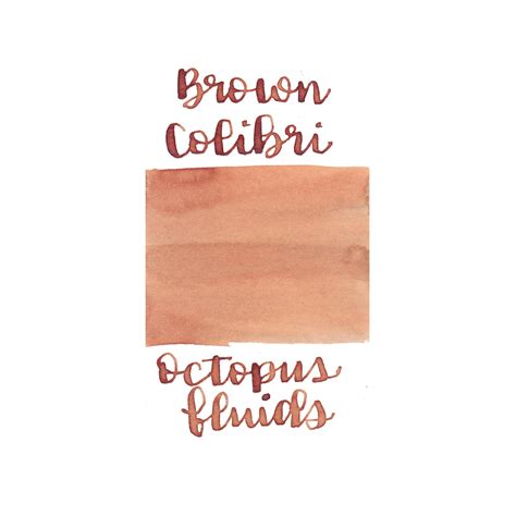 Octopus Write & Draw Ink Bottle, Brown Colibri - 50ml – Makoba