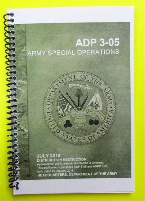 ADP 3-05 Army Special Operations – 2019 – Mini size – My Army Publications