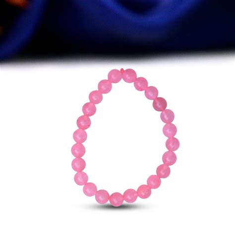 Natural Rose Quartz Bracelet – Shiv Kripa Rudraksha