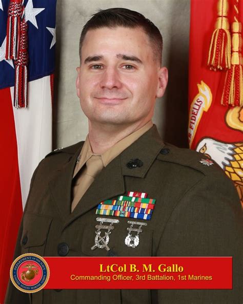 LtCol Benjamin Gallo > 1st Marine Division > Biography