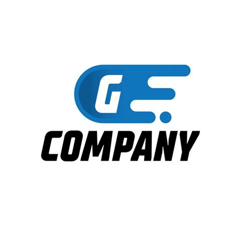 Modèle de conception de logo de vitesse rapide de la lettre initiale G ...
