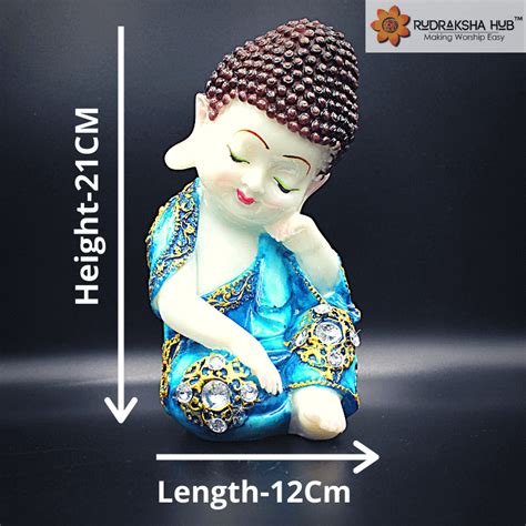 Lord Buddha Thinking Pose Blue – Rudraksha Hub