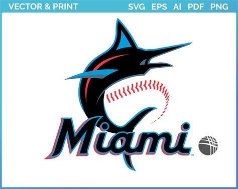 Miami Marlins - Primary Logo - Baseball Sports Vector SVG Logo in 5 formats