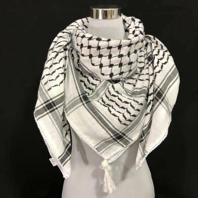 Palestinian keffiyeh Keffiyeh Scarf Made in Palestine Authentic India ...