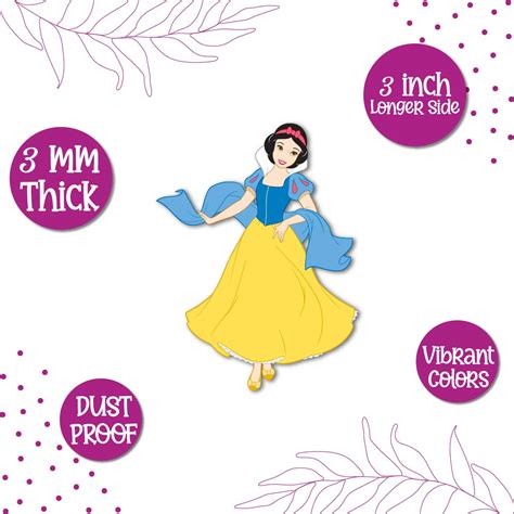 Snow White Wooden Fridge Magnet – Bhai Please India