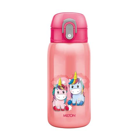 Milton Jolly 375 thermosteel Kids Hot and Cold Water Bottle, 300 ml ...