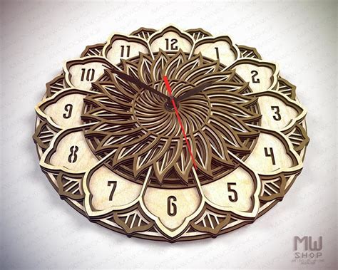 Swirl Mandala - Wall Clock – TangyOak