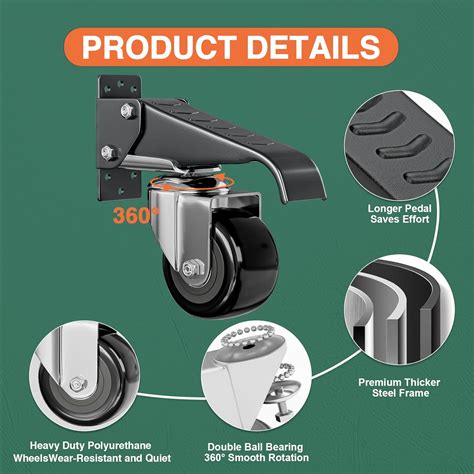 DOZAWA Workbench Casters Kit, 660 Lbs Retractable Casters India | Ubuy