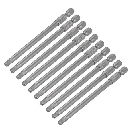 uxcell 1/4-Inch Hex Shank 100mm Length Hex Head H4 Magnetic Screw ...