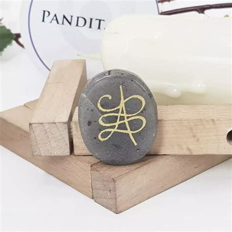 Blue Aventurine Zibu Symbol Coin - For Wisdom - Pandit.com