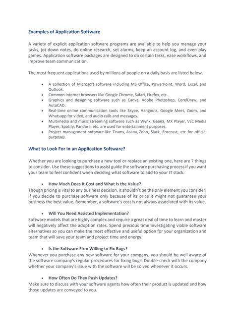 Image result for What Is Application Software Examples