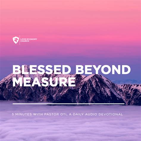 25th September 2023-Blessed Beyond Measure-5 Minutes With Pastor Oti ...